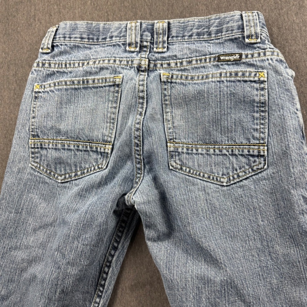 Wrangler Boys Blue Regular Fit Straight Leg Jeans Size 16 Regular 5SCBWDT - Picture 1 of 8